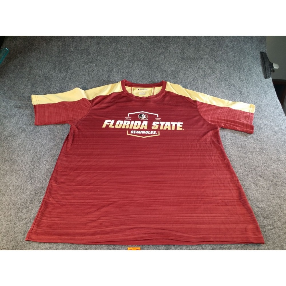 Florida State Seminoles Champion Shirt Men L FSU NCAA Casual Sportswear T-Shirt‎